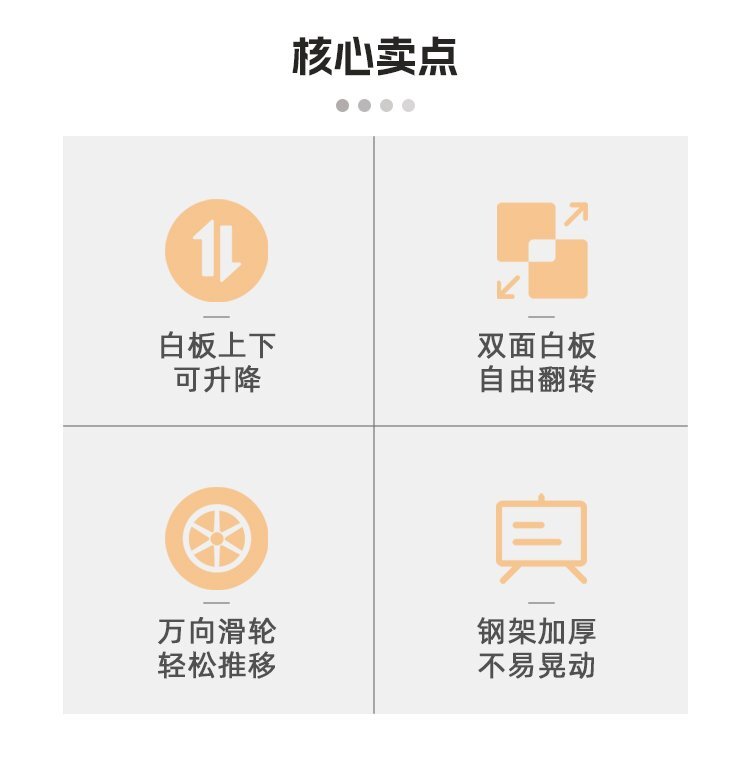 M93可調節H型雙面磁吸移動支架白板產品核心賣點 M93可調節H型雙面磁吸移動支架白板產品核心賣點